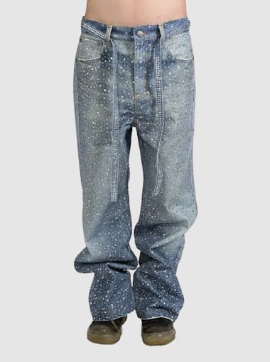 Custom Rhinestones Jeans