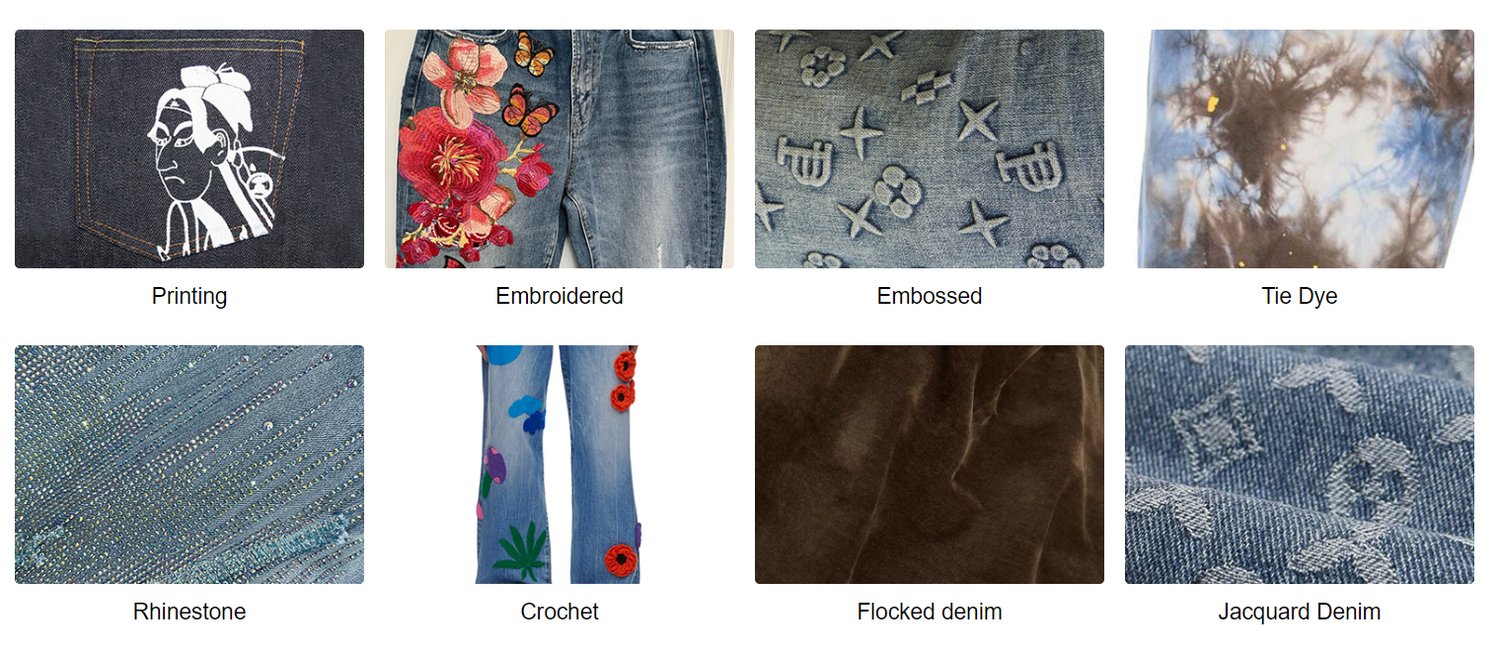 Custom jeans choice